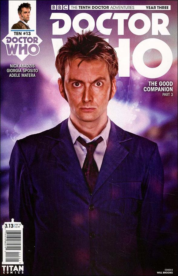 Doctor Who: The Tenth Doctor Year Three issue 13-B Will Brooks Photo Subscription Cover