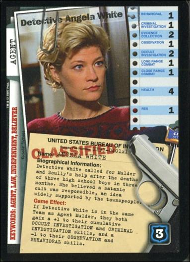 X-Files: 101361 (Base Set) card XF97-0401x1 Detective Angela White