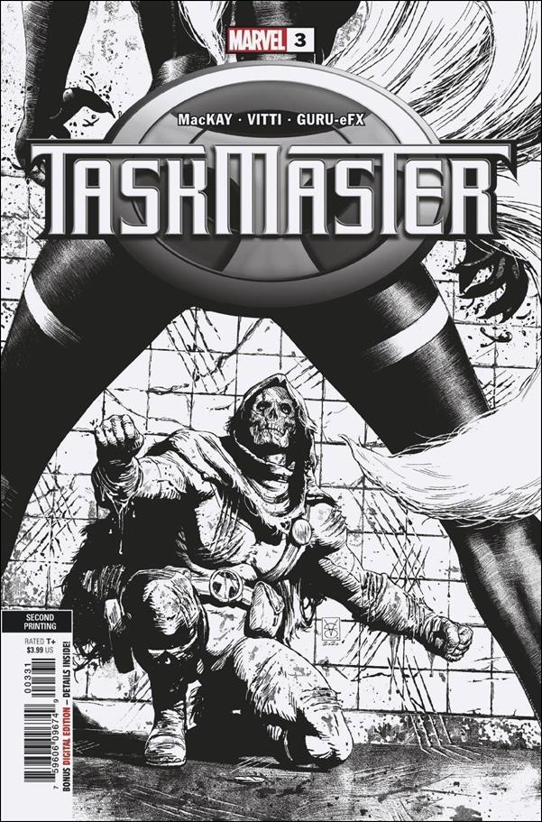 Taskmaster (2021) issue 3-D Valerio Giangiordano 1:25 B&W Cover (2nd Printing)