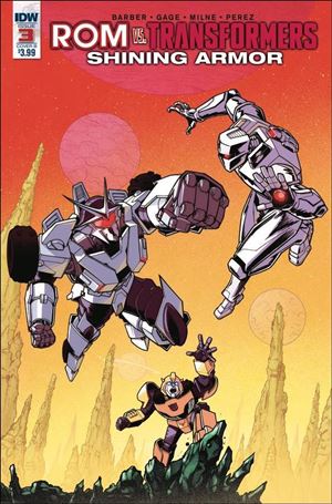 Rom Vs Transformers: Shining Armor issue 3-B Nick Roche Cover