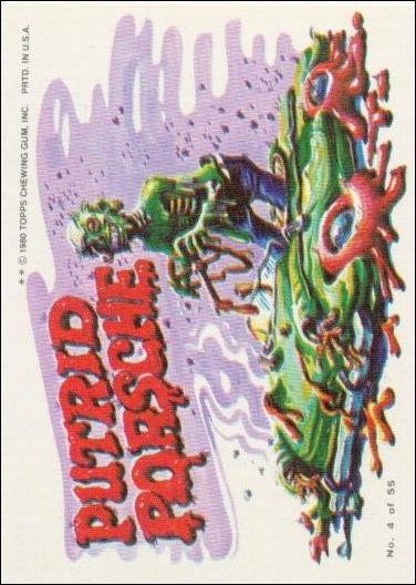 Weird Wheels (Base Set) card 4 Putrid Porsche