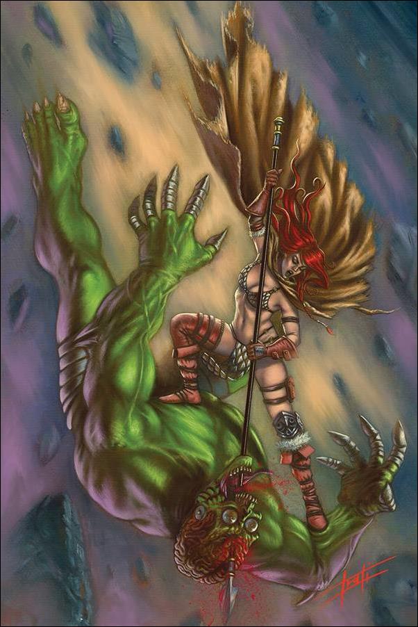 Mars Attacks Red Sonja issue 3-K Luca Strati 1:30 Virgin Cover