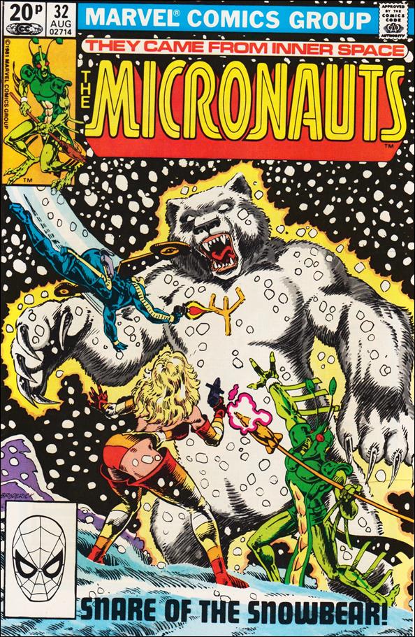 Micronauts (1979) issue 32-B UK Price Cover