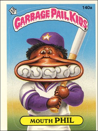 Garbage Pail Kids: Series 04 (Base Set) card 140a Mouth Phil