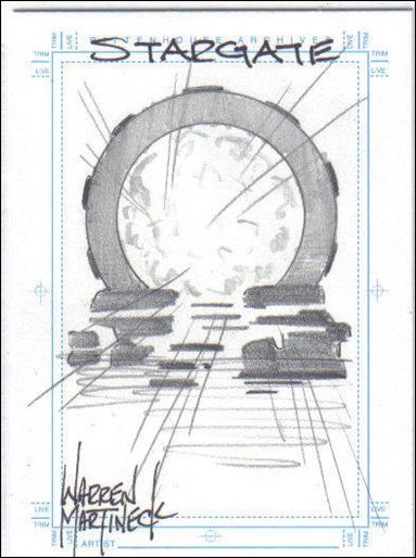 Stargate SG-1: Season 5 (Sketch Subset) card No Number j Stargate 1/375