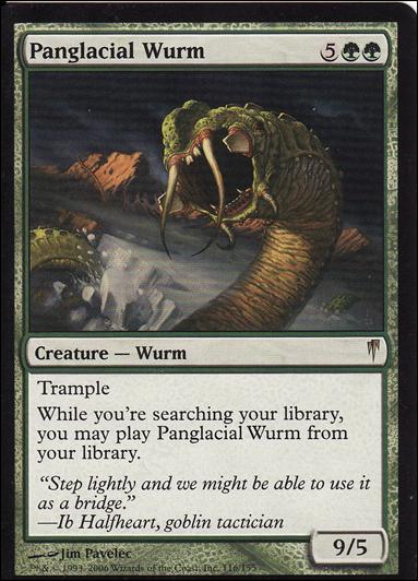 Magic the Gathering: Coldsnap (Base Set) card 116 Panglacial Wurm