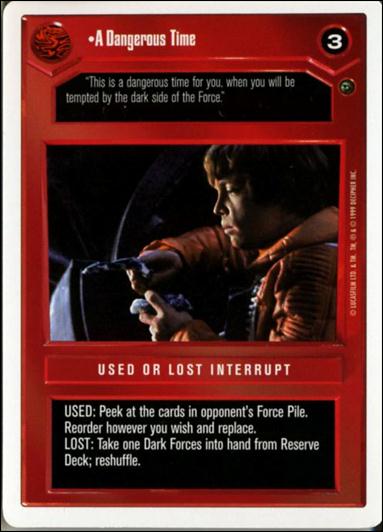 Star Wars: Dagobah Revised (Base Set) card 59 A Dangerous Time