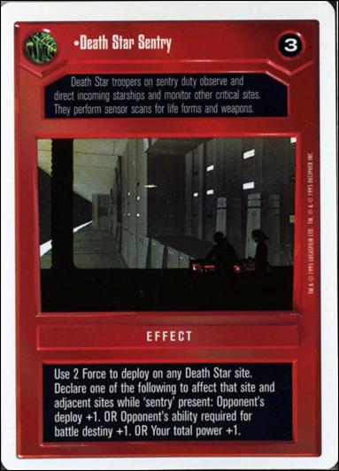 Star Wars: Premiere Unlimited (Base Set) card 51 Death Star Sentry