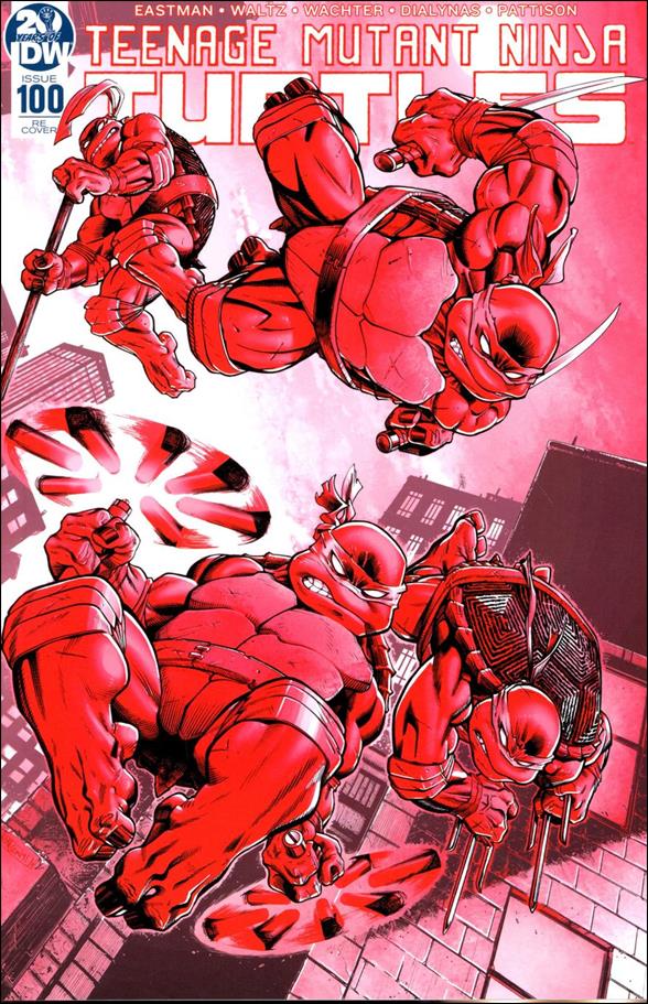 Teenage Mutant Ninja Turtles (2011) issue 100-I Ed McGuinness Midtown Comics Retro Red Tint Cover