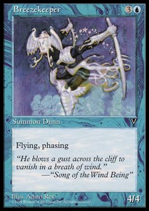 Magic the Gathering: Visions (Base Set) card 27 Breezekeeper