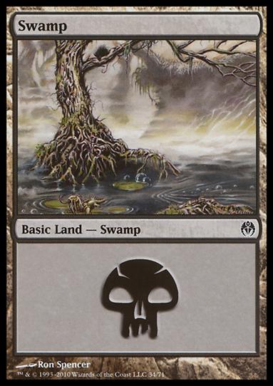 Magic the Gathering: Duel Decks: Phyrexia vs. the Coalition (Base Set) card 34 Swamp