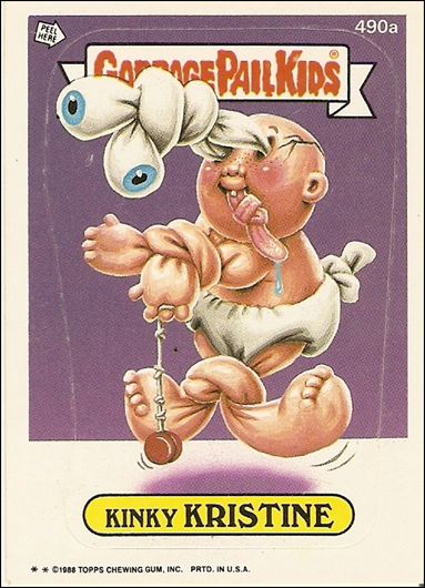 Garbage Pail Kids: Series 12 (Base Set) card 490a Kinky Kristine