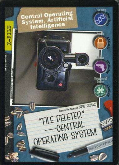 X-Files: The Truth Is Out There (Base Set) card XF97-0133v2 Central Operating System, Artificial Intelligence