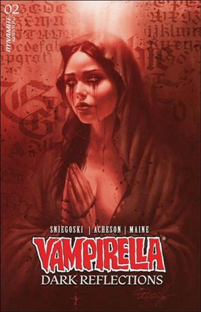 Vampirella: Dark Reflections issue 2-W Lucio Parrillo 1:7 Tint Cardstock Cover