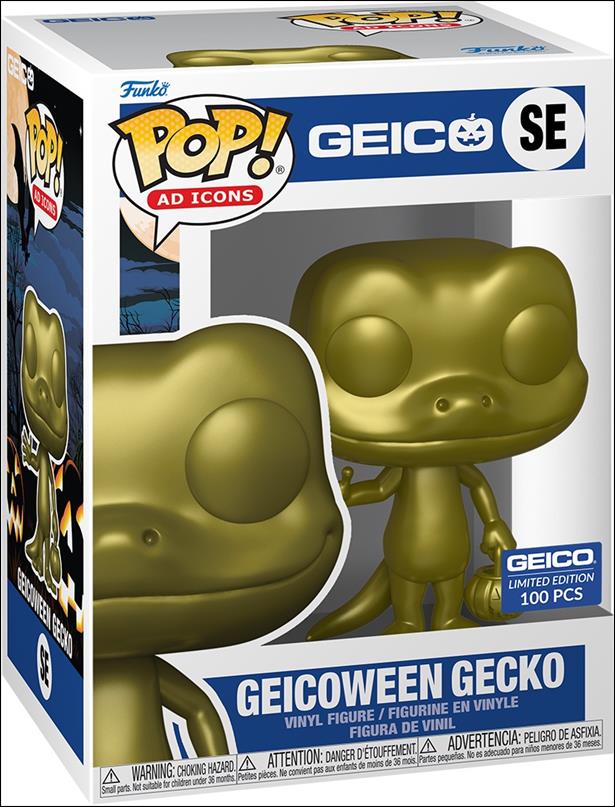 POP! Ad Icons Special Edition figure SE1 Geicoween Gecko (Gold) 1/100