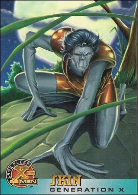 1996 Fleer X-Men Wal-Mart (Base Set) card 36 Skin