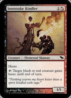 Magic the Gathering: Shadowmoor (Base Set) card 195 Sootstoke Kindler