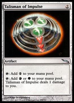 Magic the Gathering: Mirrodin (Base Set) card 254 Talisman of Impulse