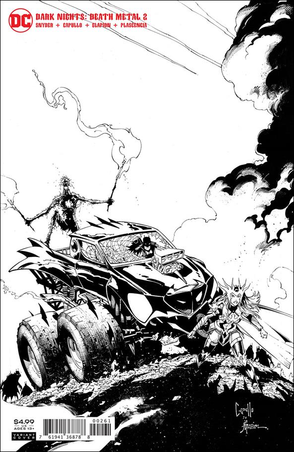 Dark Nights: Death Metal issue 2-F Greg Capullo 1:100 Black & White Cover