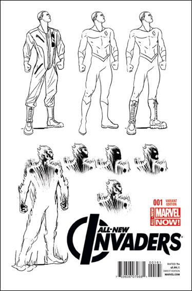 All-New Invaders issue 1-B Steve Pugh 1:25 Design Cover