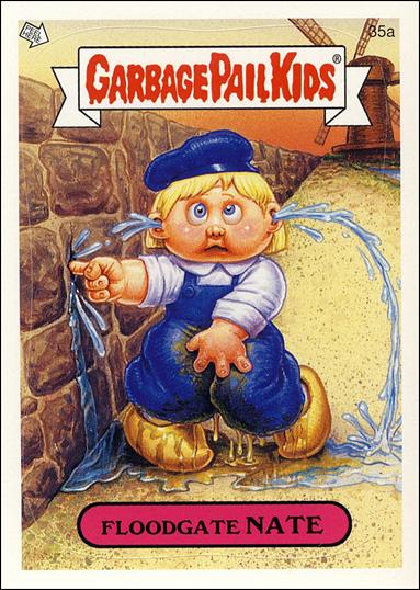 Garbage Pail Kids All-New Series 4 (Base Set) card 35a Floodgate Nate