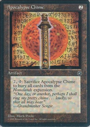 Magic the Gathering: Homelands (Base Set) card 101 Apocalypse Chime