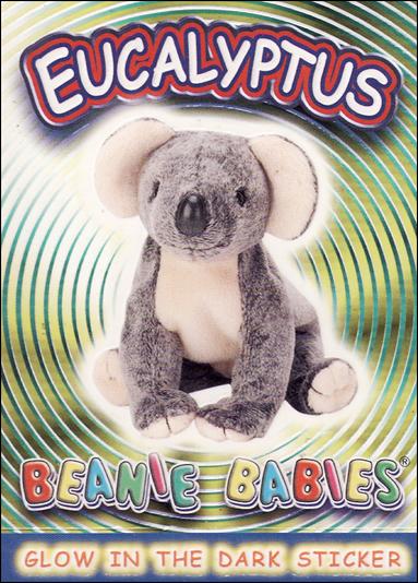 Beanie Babies Series 4 (Glow in the Dark Sticker Subset) card nn10 Eucalyptus