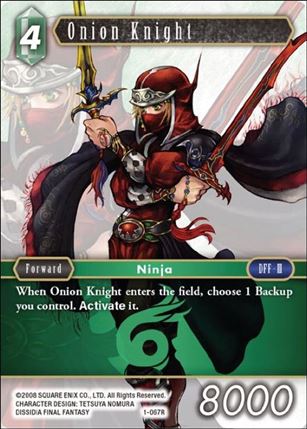 Final Fantasy Trading Card Game: Opus I (Base Set) card 067R Onion Knight