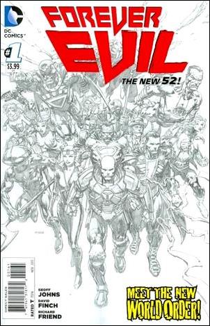 Forever Evil issue 1-H David Finch 1:200 Sketch Cover