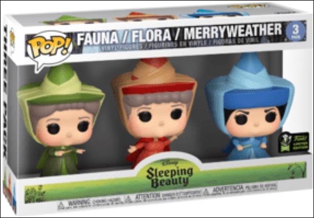 POP! Disney Multi-Packs figure nn31 Fauna / Flora / Merryweather ECCC 2020
