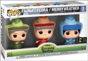 POP! Disney Multi-Packs figure nn31 Fauna / Flora / Merryweather ECCC 2020