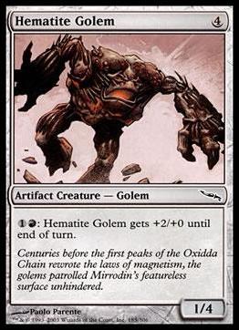 Magic the Gathering: Mirrodin (Base Set) card 185 Hematite Golem