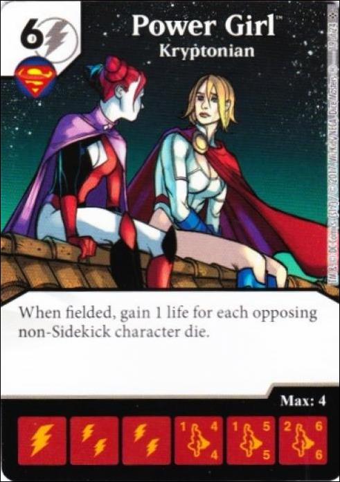 DC Comics Dice Masters Harley Quinn card 19 Power Girl: Kryptonian