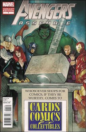 Avengers Assemble (2012) issue 1-MC Cards Comics & Collectibles HammerTime Cover 1/500