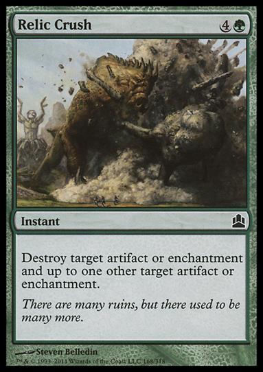 Magic the Gathering: Commander (Base Set) card 168 Relic Crush
