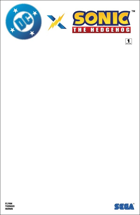 DC x Sonic the Hedgehog issue 1-C Blank/Sketch Cardstock Cover