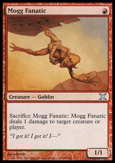 Magic the Gathering: 10th Edition (Base Set) card 219 Mogg Fanatic