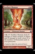 Magic the Gathering: Morningtide (Base Set) card 108 Sunflare Shaman