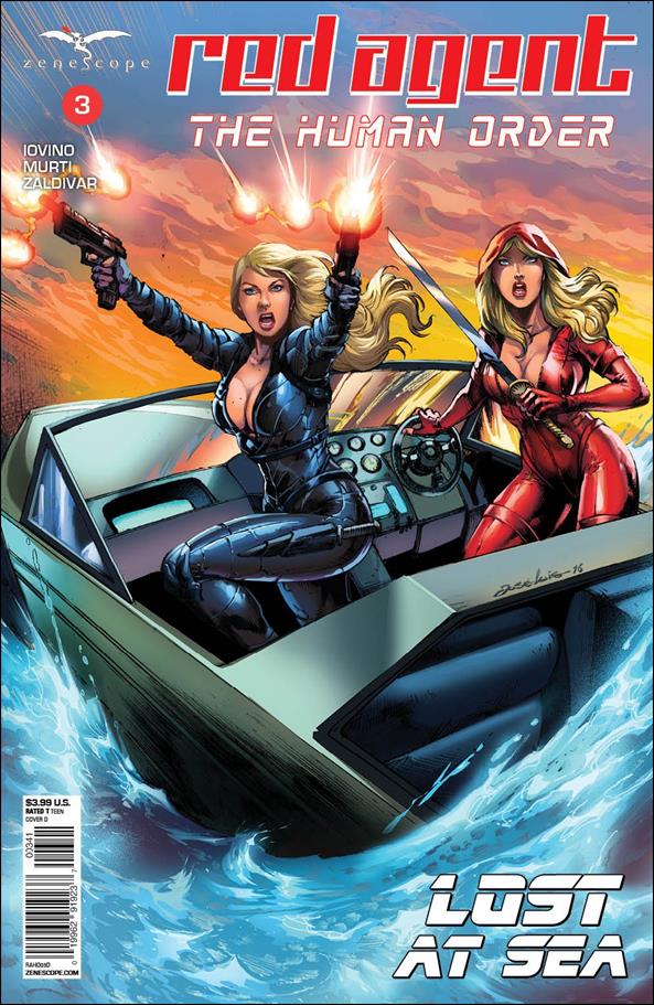 Red Agent: The Human Order issue 3-D Jose Luis Cover
