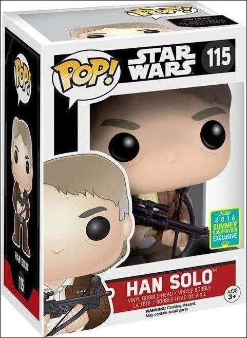 POP! Star Wars figure 115-B Han Solo 2016 Summer Convention Exclusive
