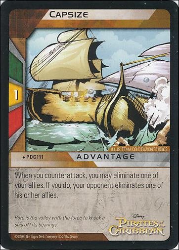 Pirates of the Caribbean - Dead Man's Chest (Base Set) card PDC111 Capsize