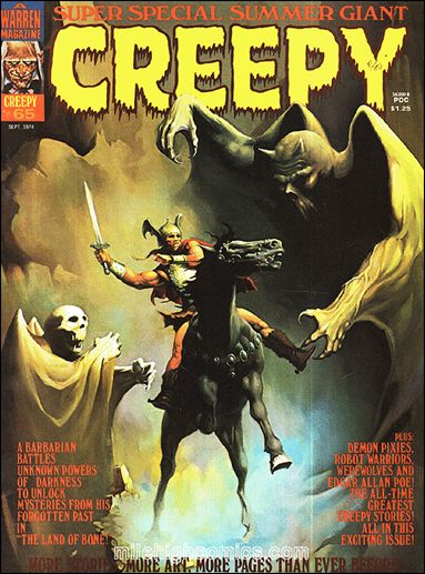 Creepy issue 65 Ken Kelly Cover