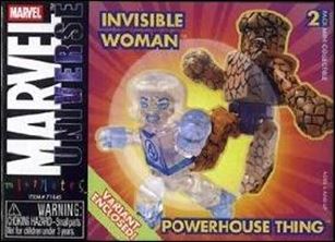 Marvel Minimates figure 24-B Invisible Woman and Powerhouse Thing