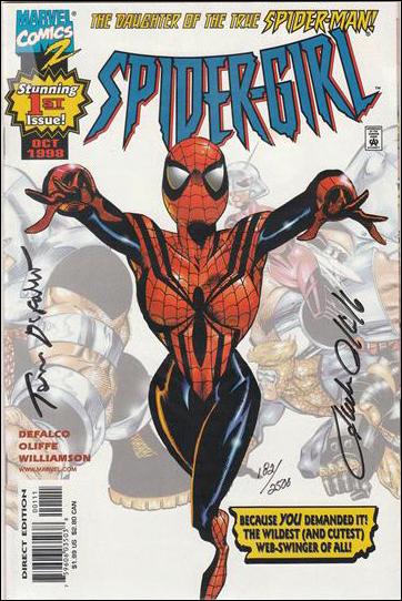 Spider-Girl (1998) issue 1-B DF (Signed by DeFalco and Olliffe) 1/2500