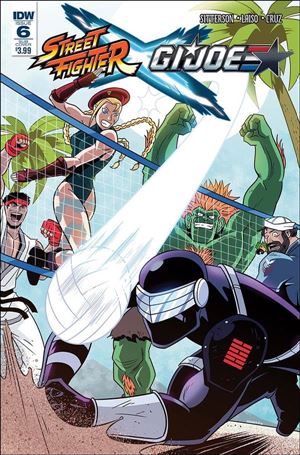 Street Fighter x G.I. Joe issue 6-B Derek Charm Subscription Cover