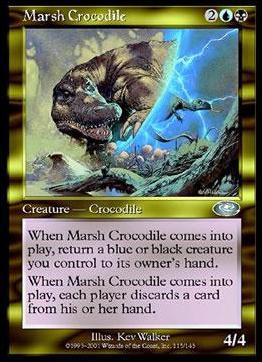 Magic the Gathering: Planeshift (Base Set) card 115 Marsh Crocodile