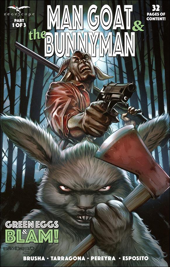 Man Goat & the Bunnyman: Green Eggs & Blam! issue 1 Al Barrionuevo Cover