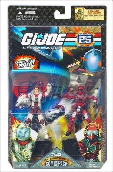 G.I. Joe 25th Anniversary Comic Packs figure 1 Captain Ace and Wild Weasel 