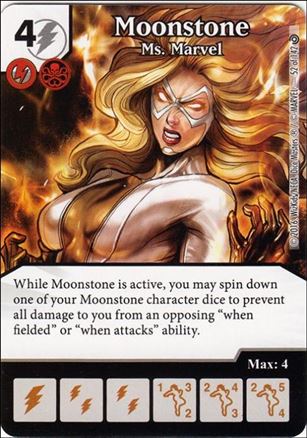 Marvel Dice Masters Civil War card 52 Moonstone: Ms. Marvel