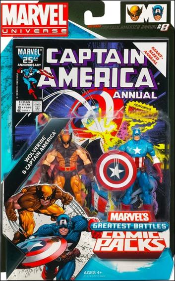 Marvel Universe: Marvel's Greatest Battles (Comic-Packs) figure 5 Wolverine and Captain America